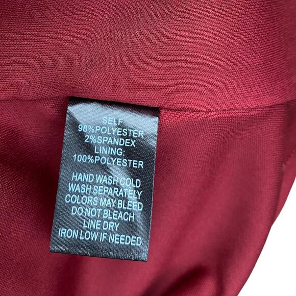 Lulus Endlessly Endearing Wine Red Dress Women's Size Extra Small - Picture 12 of 13